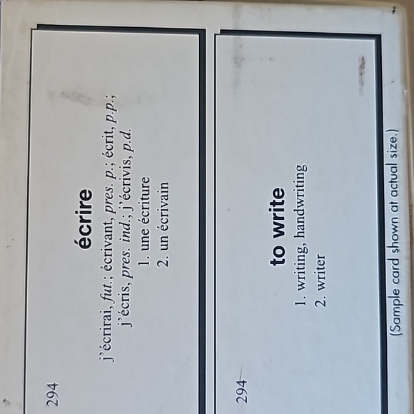 French Vocabulary Cards - Picture 4 of 5